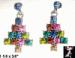 Christmas Tree Earrings: Rhinestone Christmas Tree Earrings