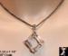 CZ Cubic Zirconia Necklace: Marcasite Sterling CZ Necklace