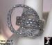 Marcasite Ring: Sterling Silver Marcasite Bubble Ring; Ring