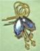 Lavender Blue Rhinestones and Pearls