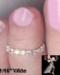 Toe Ring: Aurora Borealis Rhinestone Stretch Toe Ring