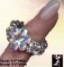 Stretch Ring: AB Clear Rhinestone Daisy Stretch Ring, Ring