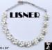 Lisner Necklace: Lisner Pearl Rhinestone Necklace, Lisner