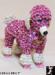 Poodle Trinket Box: Pink Poodle Trinket Box Rhinestone