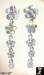 Chandelier Earrings: Aurora Borealis Rhinestone Daisies