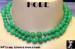 Hobe Necklace: Vintage Hobe Faux Jade Bead Necklace 32 Inch