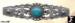 Native American Pin: Fred Harvey Type Sterling Turquoise Pin