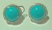 Sterling and Turquoise Pierced Earrings