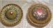 Pair of Wood Inlay Brooches