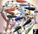 Beads: Vintage Venetian Glass Long Bead Necklace Colorful