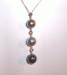 Elegant Multi Shaded Pearl Drop Necklace