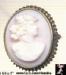 Cameo: Victorian Angelskin Coral Cameo Brooch, Cameo Pin