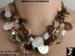 Coin Necklace Set: Tri-Color Coin & Crystal Necklace Set