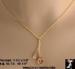 CZ Cubic Zirconia Pendant Necklace: Champagne Topaz CZ