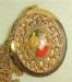 Goldtone Locket With Porcelain Portrait Center