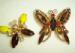Pair of Vintage Rhinestone Butterflies