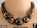 Copper Beads: Copper Color Necklace Earrings Set, Copper