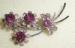 Small But Sparkly Amethyst Rhinestone Pin