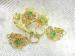 Lacy & Fine Green Rhinestone Pin & Clip on Earrings Set