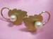 Dainty Signed Van Dell Cultured Pearl G.F. Screw Earrings