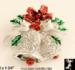 Christmas Bells Pin Pendant: Rhinestone Christmas Jewelry