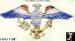 American Eagle Pin: Patriotic Rhinestone  Eagle Brooch Pin