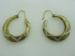 Damescene Toledo Spain Pierced Hoop Earrings