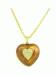 Enamel & Rhinestone Heart Pendant/Necklace