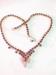 Purple Vintage Rhinestones & Faux Opals Necklace