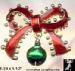 Christmas Pin: Christmas Jingle Bell Bow Brooch Pin Jewelry