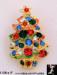 Christmas Tree Pin: Rhinestone Christmas Tree Pin Jewelry