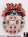 Christmas Ornament Pin Pendant: Christmas Brooch Jewelry