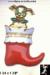 Christmas Dog in Stocking Pin: Christmas Dog Pin, Christmas