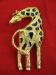 Giraffe Gold Tone Pin / Brooch