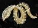 Cobra Snake Pearl Pin / Brooch