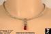 Necklace Set: Magnetic  Bali Bead Necklace Earrings Set