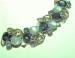 Blue Rhinestone and Lucite Bracelet
