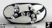 Lucite Rhinestone Ring Black & White! | Plastic Acrylic Ring
