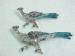 Enamel & Rhinestone Road Runner Bird Scatter Pins / Set
