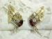 Coro Rhinestone Period & Topaz Clip on Earrings