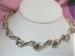 Necklace Gold-Silver Tone Sparkling Smoky Rhinestone Nk/Ears
