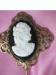Cameo & Filigree Hat Pin / Stick Pin 1960's