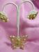 Signed Butterfly Brooch & Earrings SET MOC