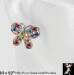 Butterfly Earrings: Butterfly Earrings Pastel Rhinestones