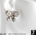 Butterfly Earrings: Butterfly Earrings AB Clear Rhinestones