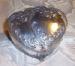 Vintage Double Heart Silver Trinket Box