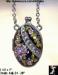 Locket Pendant Keepsake Necklace: Enamel Rhinestone Locket