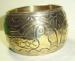Large Silver Engraved Cuff Bracelet