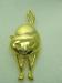 Gold Tone Big Cat Brooch/ Pin