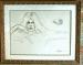 Wade Reynolds Signed Female Charcoal & Pen  Framed Sketch